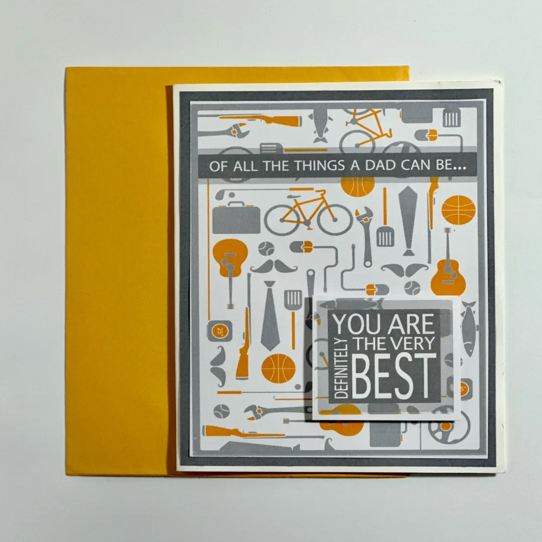 Fathers day card with ideal message