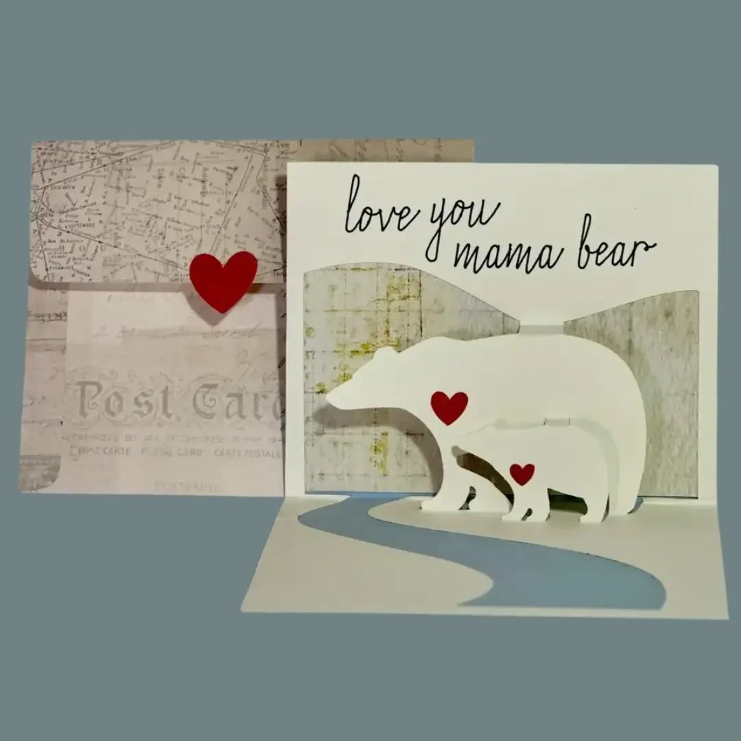 Mothers day-Mama Bear with Cub Pop-Up (1)